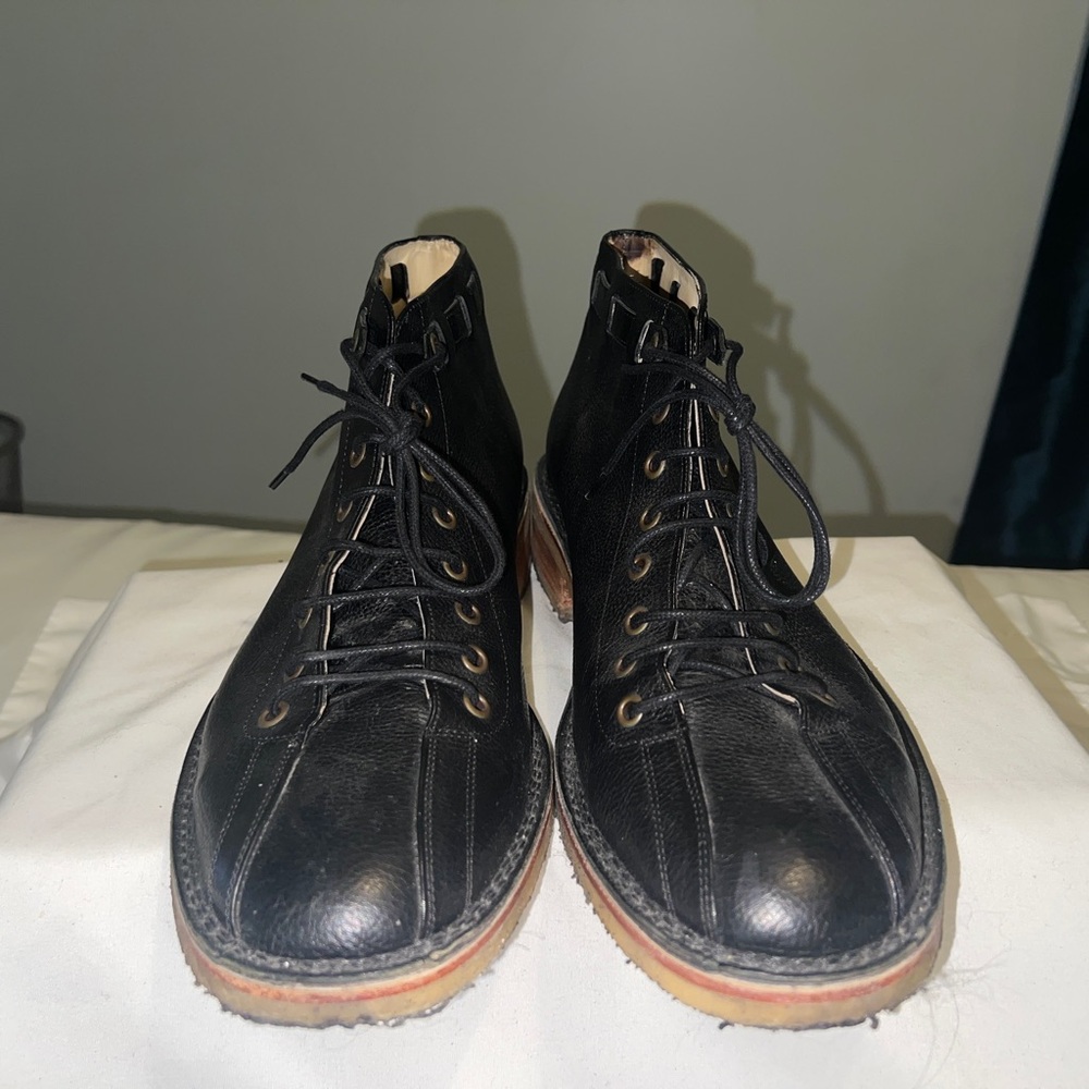 Jean-Baptiste Rautureau Black Leather Boots - SIZE 45